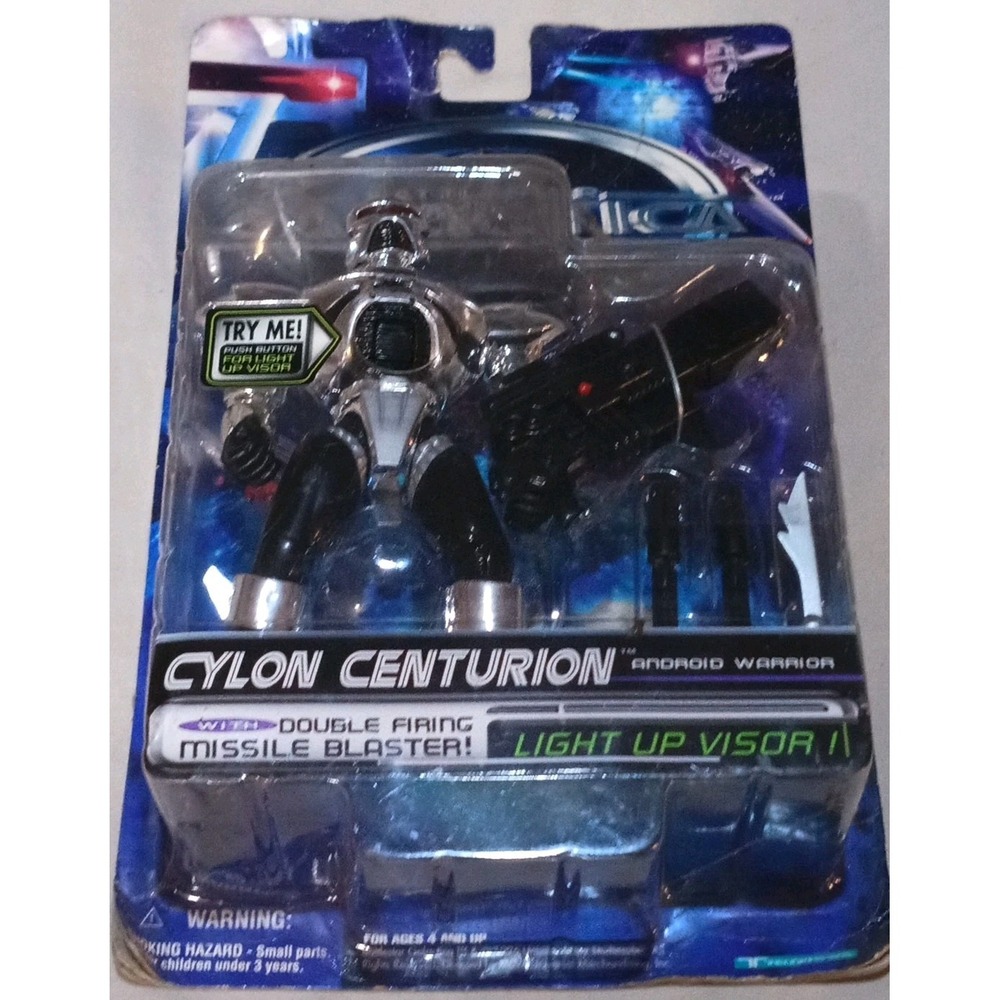 VTG 1996 Battlestar Galactica Cylon Centurion Figure Light Up Trendmasters 30747